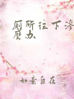 厕所往下渗水怎么办