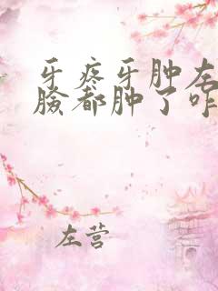 牙疼牙肿左边半脸都肿了咋办