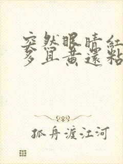 突然眼睛红眼屎多且黄还粘稠