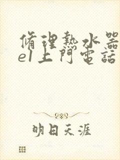 修理热水器显示e1上门电话