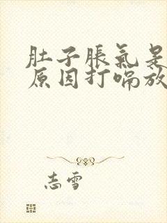 肚子胀气是什么原因打嗝放屁舒服些