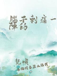 脑子刺痛一阵一阵的