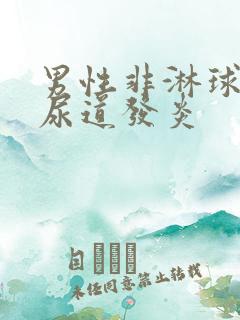 男性非淋球菌性尿道发炎