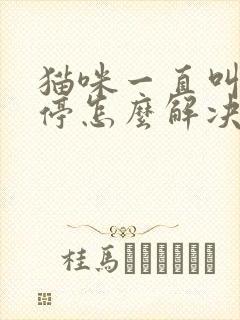 猫咪一直叫个不停怎么解决