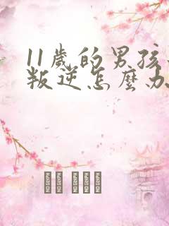 11岁的男孩子叛逆怎么办