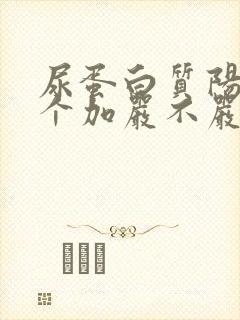 尿蛋白质阳性1个加严不严重