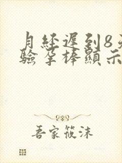 月经迟到8天,验孕棒显示没有怀孕