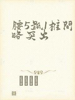 腰5骶1椎间盘略突出