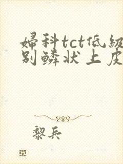 妇科tct低级别鳞状上皮内病变严重吗