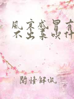 风寒感冒有痰咳不出来吃什么药