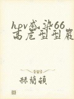 hpv感染66高危型型严重吗