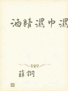 酒精湿巾湿纸巾