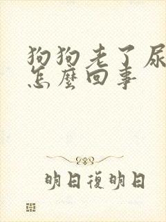 狗狗老了尿血是怎么回事