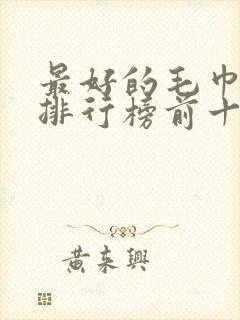 最好的毛巾品牌排行榜前十名