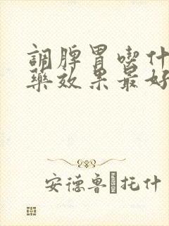 调脾胃吃什么中药效果最好