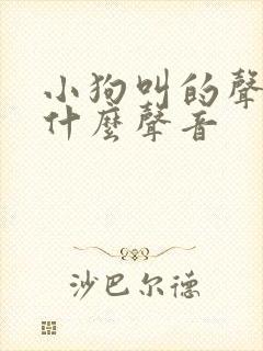 小狗叫的声音是什么声音