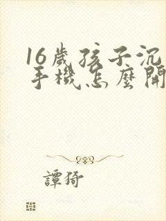 16岁孩子沉迷手机怎么开导