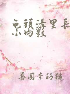 龟头沟里长一圈小肉粒