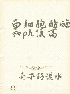 白细胞酯酶阳性和ph值高