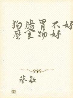 狗肠胃不好吃什么食物好