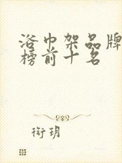 浴巾架品牌排行榜前十名