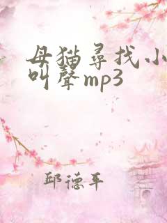 母猫寻找小猫的叫声mp3