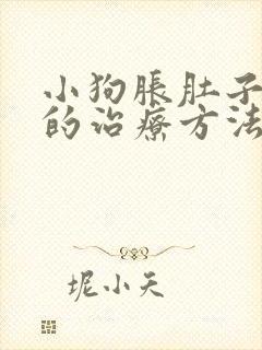 小狗胀肚子最快的治疗方法