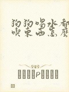 狗狗喝水都吐不吃东西怎么回事