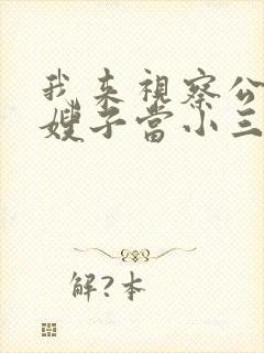 我来视察公司被嫂子当小三打小说