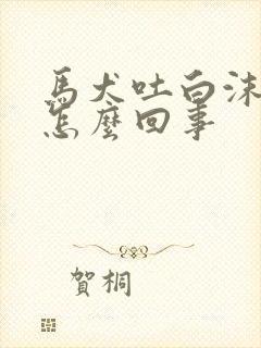 马犬吐白沫拉血怎么回事