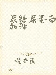 尿糖尿蛋白3个加号