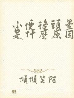 小便后头晕晕倒是什么原因