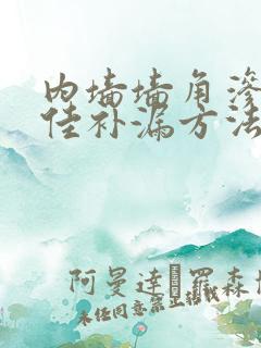 内墙墙角渗水最佳补漏方法