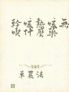 干咳热咳无痰该吃什么药