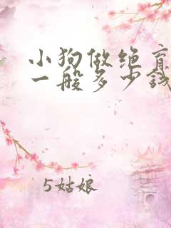 小狗做绝育手术一般多少钱