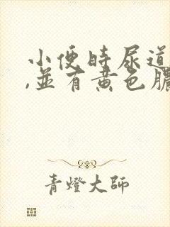 小便时尿道刺痛,并有黄色脓状液体流出