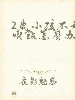 2岁小孩不好好吃饭怎么办