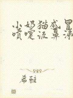 小奶猫感冒了打喷嚏流鼻涕怎么办