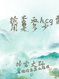 检查血hcg费用是多少