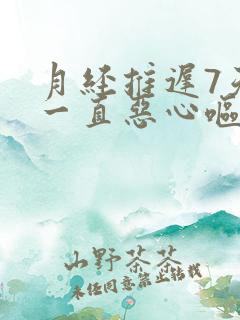 月经推迟7天,一直恶心呕吐是怀孕症状吗