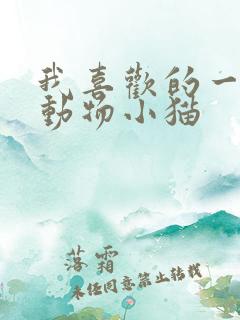 我喜欢的一种小动物小猫