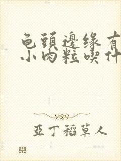 龟头边缘有一排小肉粒吃什么药