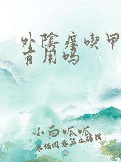 外阴痒吃甲硝唑有用吗