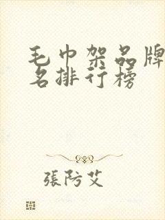 毛巾架品牌前十名排行榜