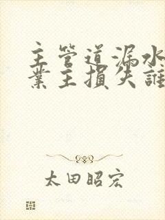 主管道漏水造成业主损失谁来赔偿