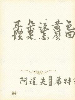 耳朵流黄色的液体是怎么回事