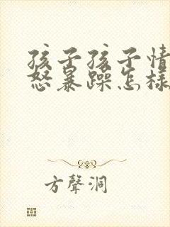 孩子孩子情绪易怒暴躁怎样开导