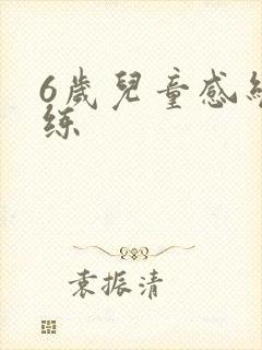 6岁儿童感统训练