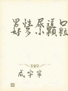 男性尿道口起了好多小颗粒