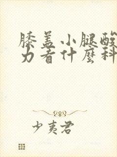 膝盖小腿酸软无力看什么科